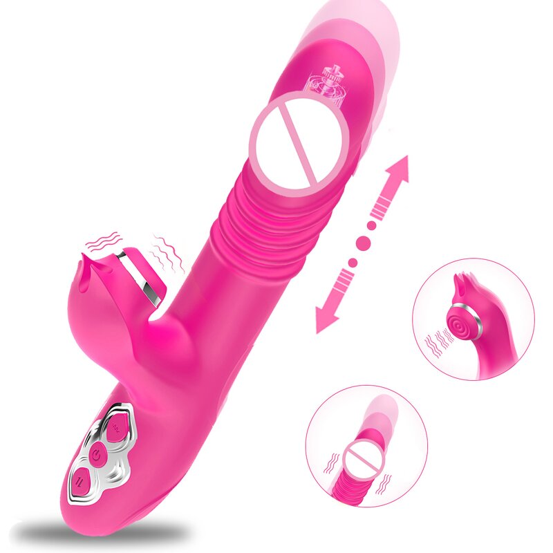 Rabbit Vibrator Factory - Dual Motor Thrusting Dildo OEM