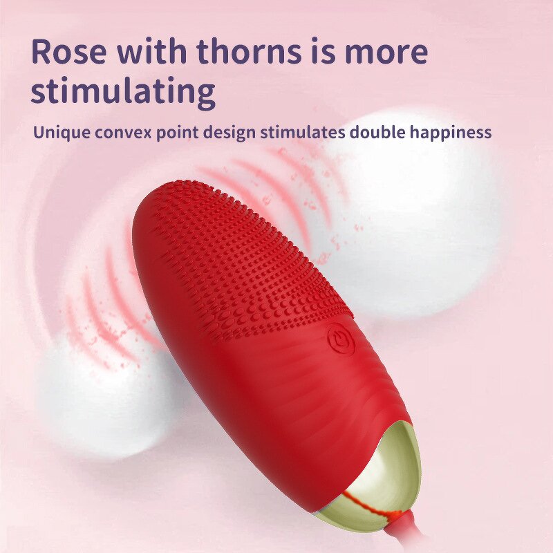 Jumping Egg Vibrator Factory - Rose Remote Control 2 in 1