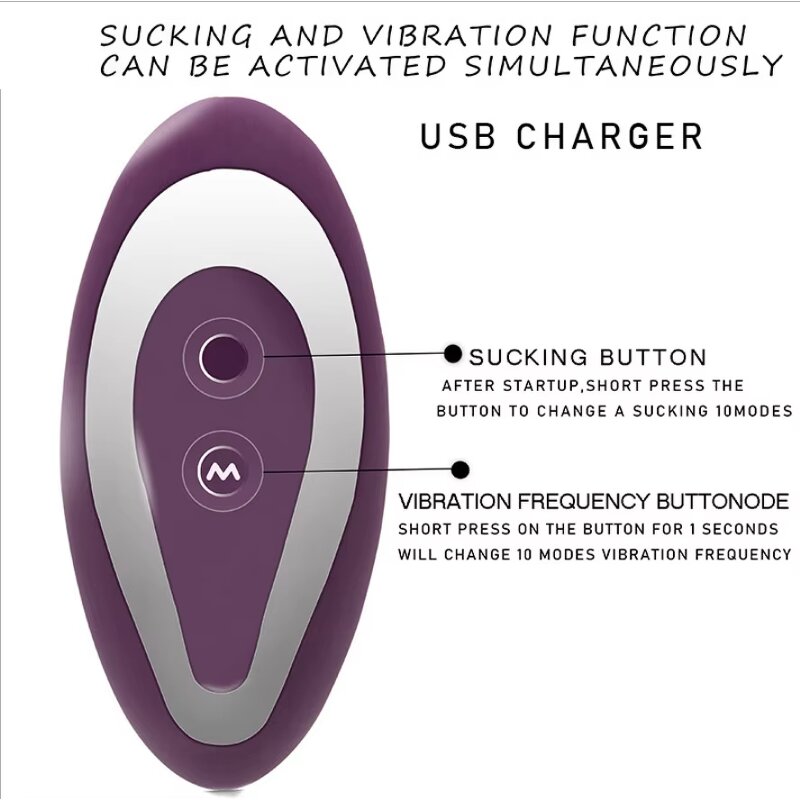 Wearable Vibrator Manufacturer - 10 Frequency Sucking Massager