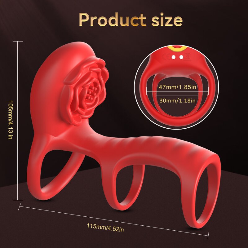 Rose Vibrator Ring Manufacturer - APP Remote Control OEM