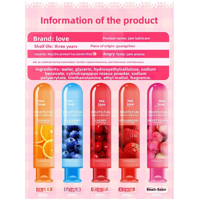Sex Lubricant Factory - ODM Flavored Water-Based Gel