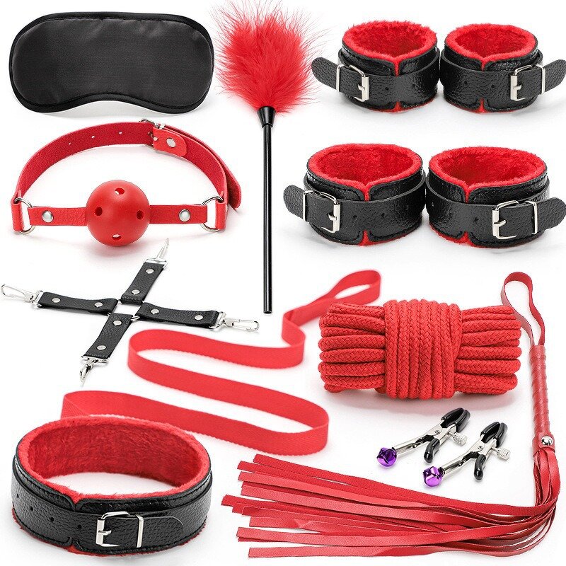BDSM Kit Factory - PU Handcuff Ankle Cuff Set