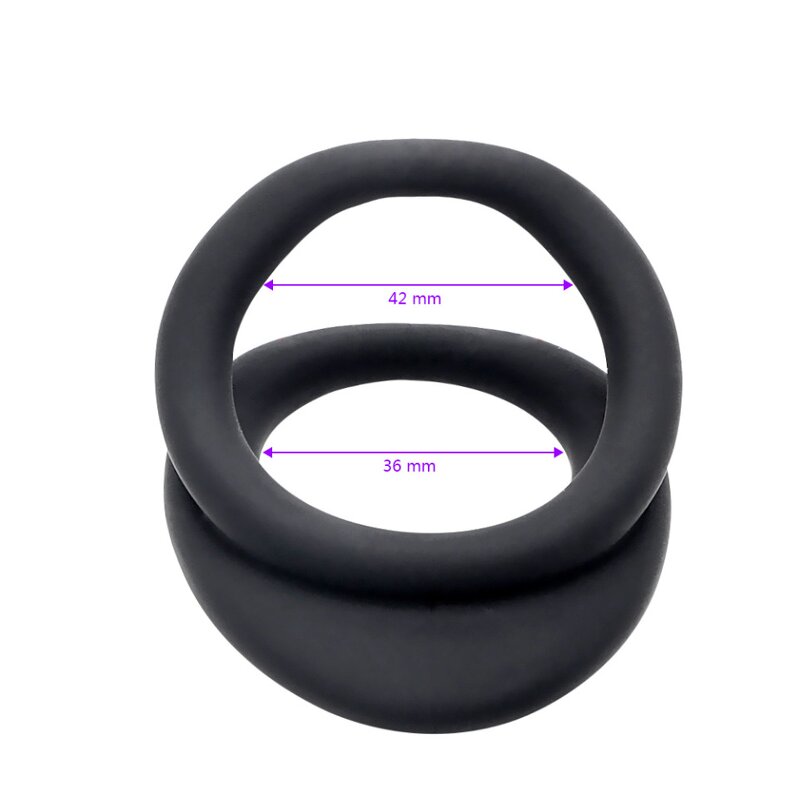 Cock Ring Factory - Double Silicone Ring Delay Vibrator