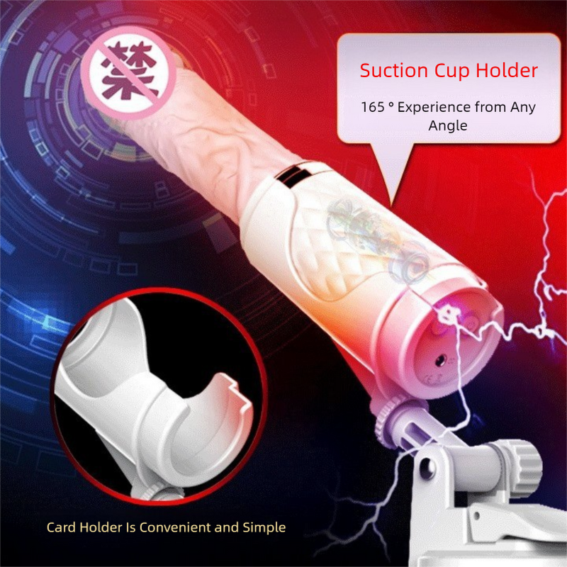 Telescopic Vibrator Factory - Heating Suction Cup Dildo