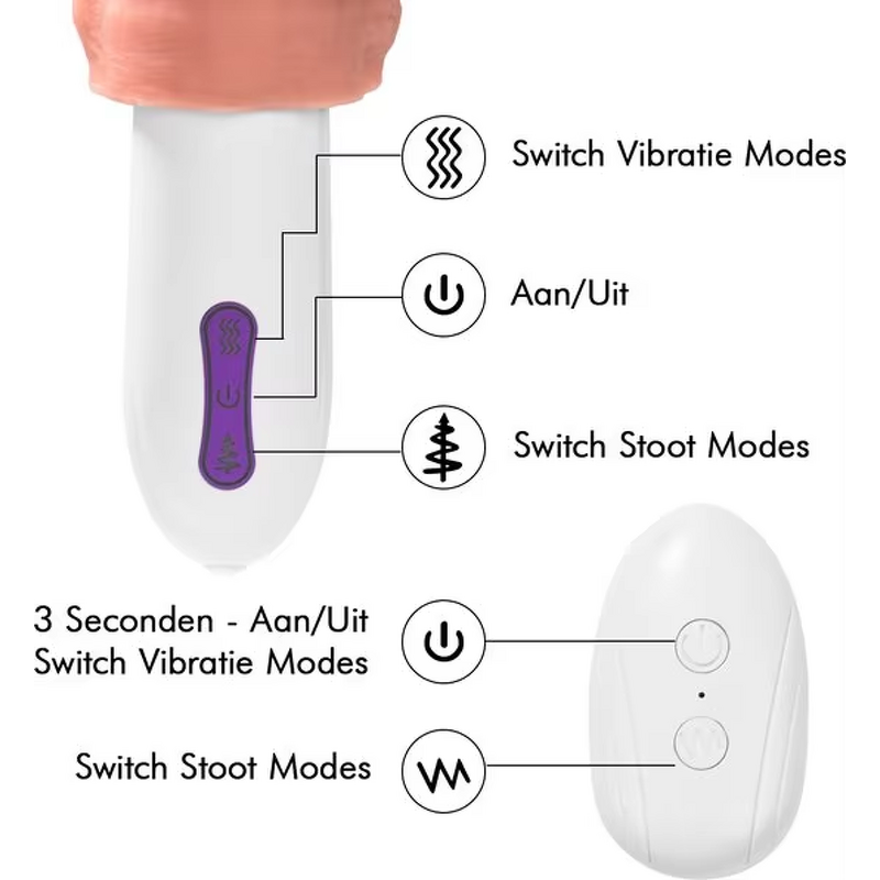 Realistic Dildo Manufacturer - Heating Vibrating Remote