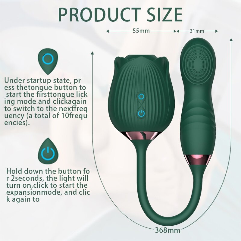 Rose Sucking Vibrator Factory - 2-in-1 G-Spot Stimulator