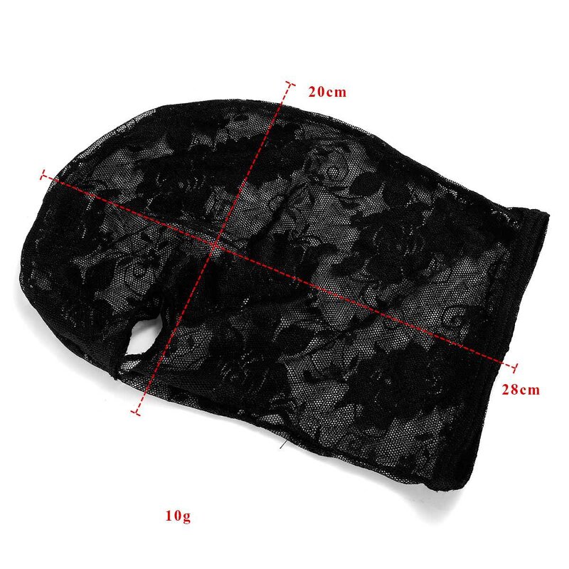 Veil Mask Manufacturer - Black Lace Pattern Headset