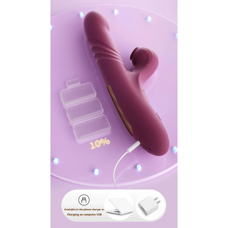 Heated Dildo Factory - Telescopic Vibrator LED Display