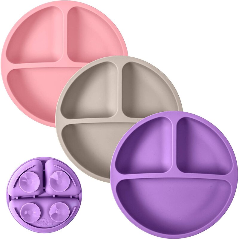 Baby Food Plate Manufacturer - OEM Custom Bpa Free Non-Slip Divided