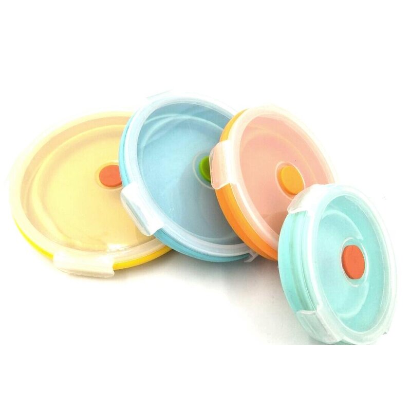 Food Container Manufacturer - OEM Custom Traveling Round Silicone Airtight