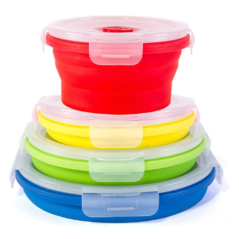 Food Container Manufacturer - OEM Custom Traveling Round Silicone Airtight