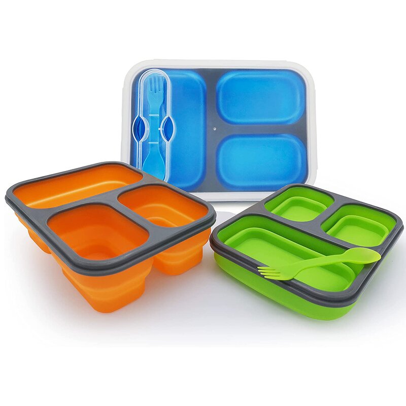 Lunch Box Manufacturer - Wholesale Spot Outdoor Folding Microwave Bento