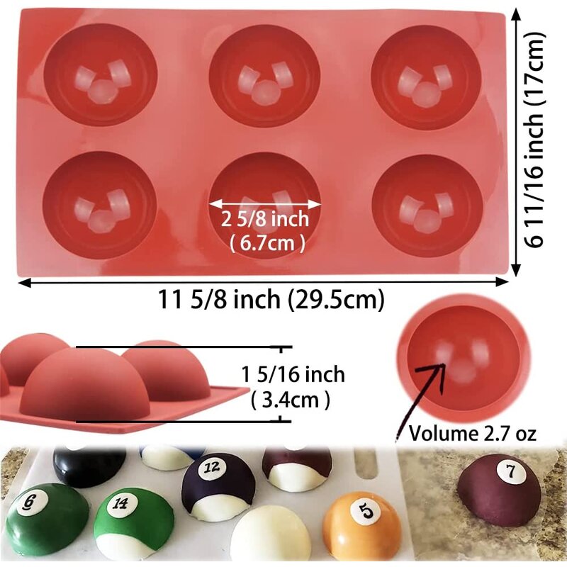 Cake Mould Manufacturer - OEM Custom Bpa Free Christmas Gift Semi Sphere