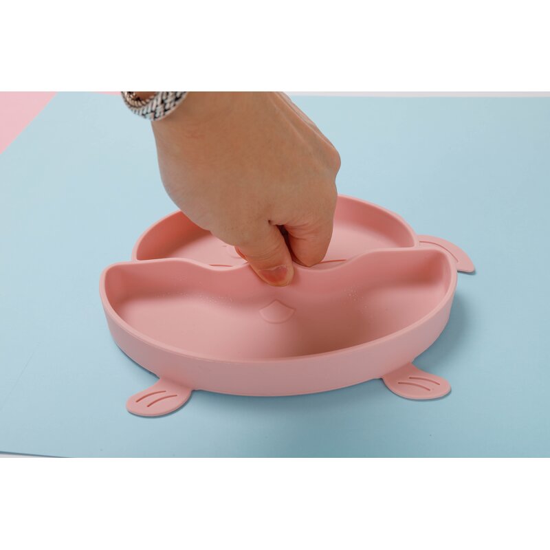 Baby Plate Manufacturer - OEM Custom Lovely Crab Shape Food Safe Silicone