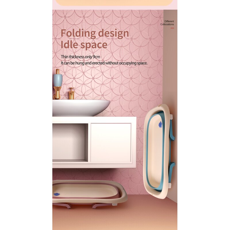 Baby Bath Tub Manufacturer - OEM Custom LD-WG0001S Plastic Folding Portable