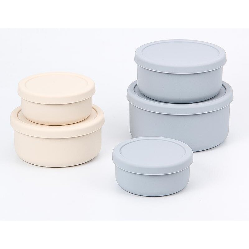 Lunch Box Set Manufacturer - OEM Custom Round 4 Pack Airtight Kids