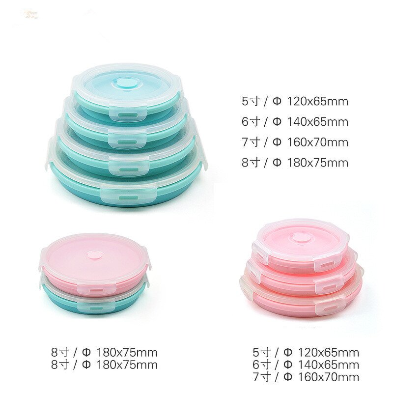 Food Container Manufacturer - OEM Custom Traveling Round Silicone Airtight