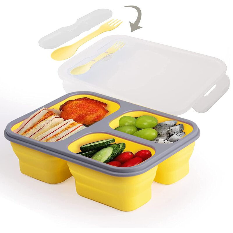 Lunch Box Manufacturer - Wholesale Spot Outdoor Folding Microwave Bento
