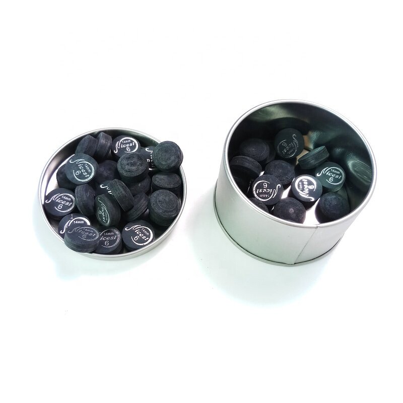 Pool Cue Tips Factory - NICEST 14mm Black 6 Layers