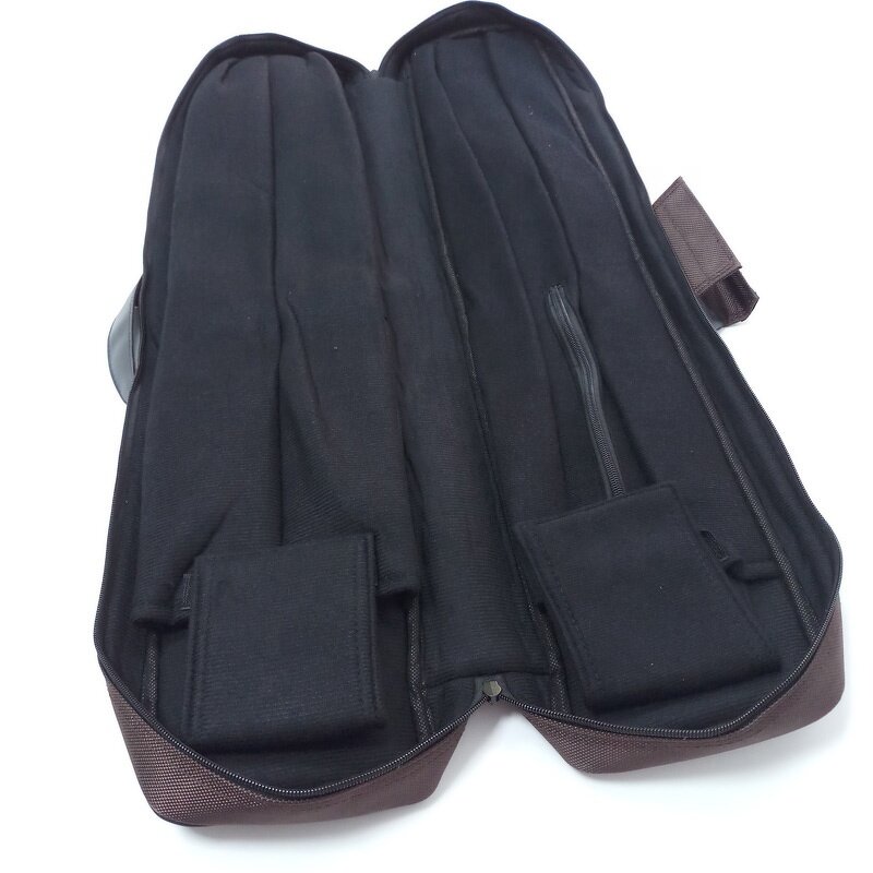 Pool Cue Bag Supplier - Red 5 Holes 1/2 Split Canvas