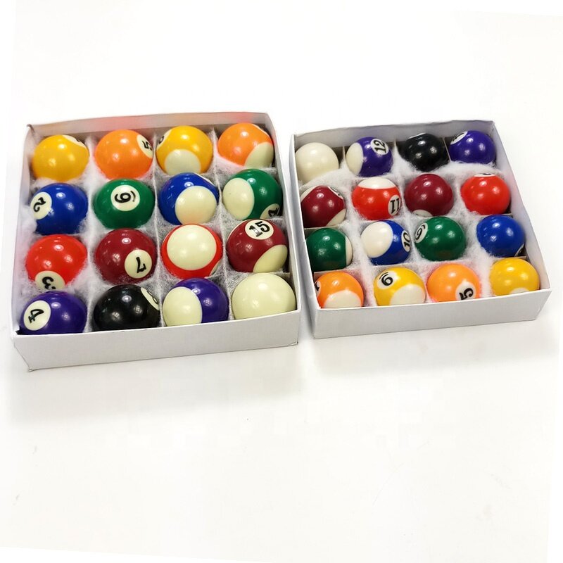 Kids Pool Balls Supplier - 25mm Resin Full Set