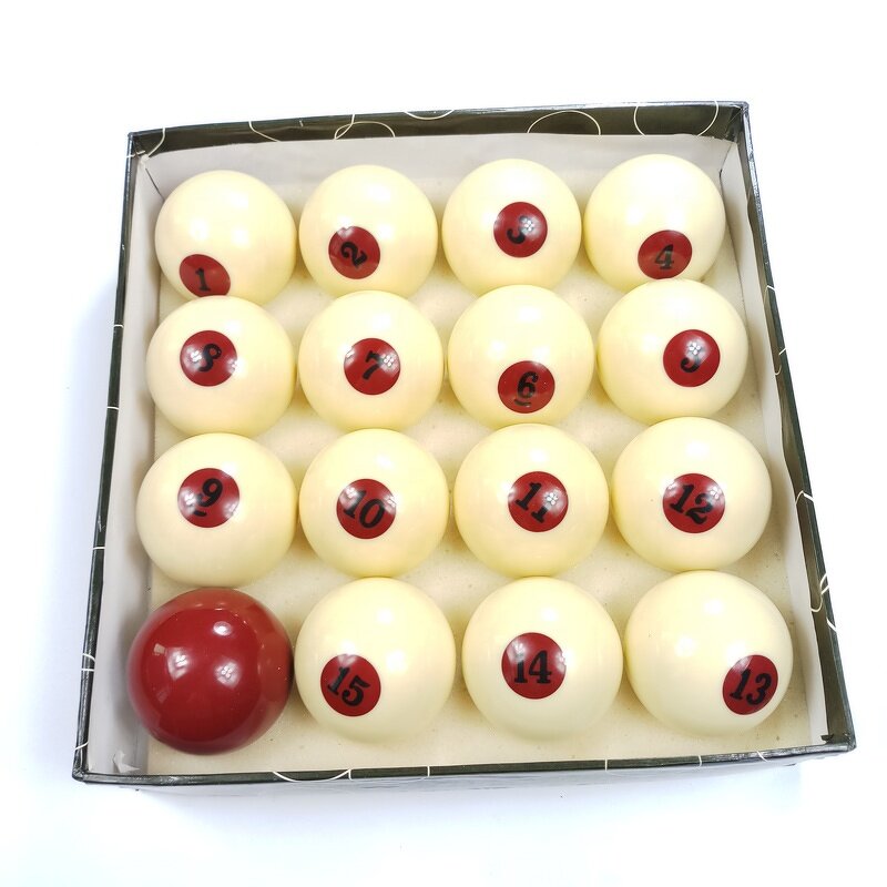 Russian Billiards Balls Factory - 68mm Resin Full Set