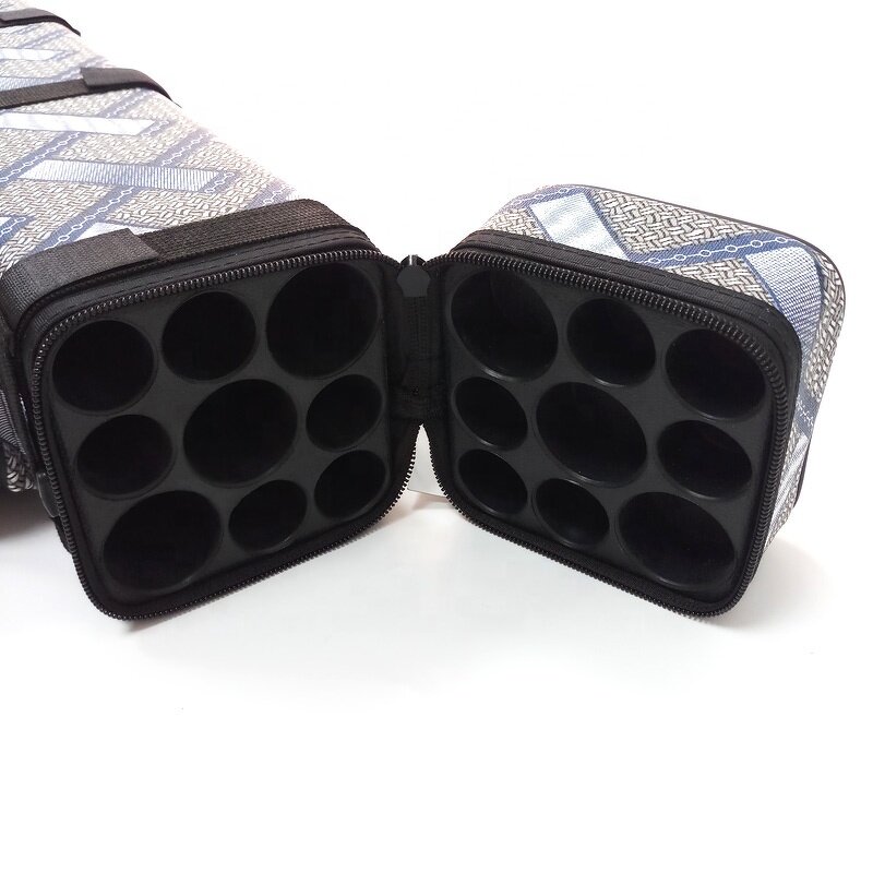 Brown Cue Case Factory - 9 Holes PU Leather 3B6S