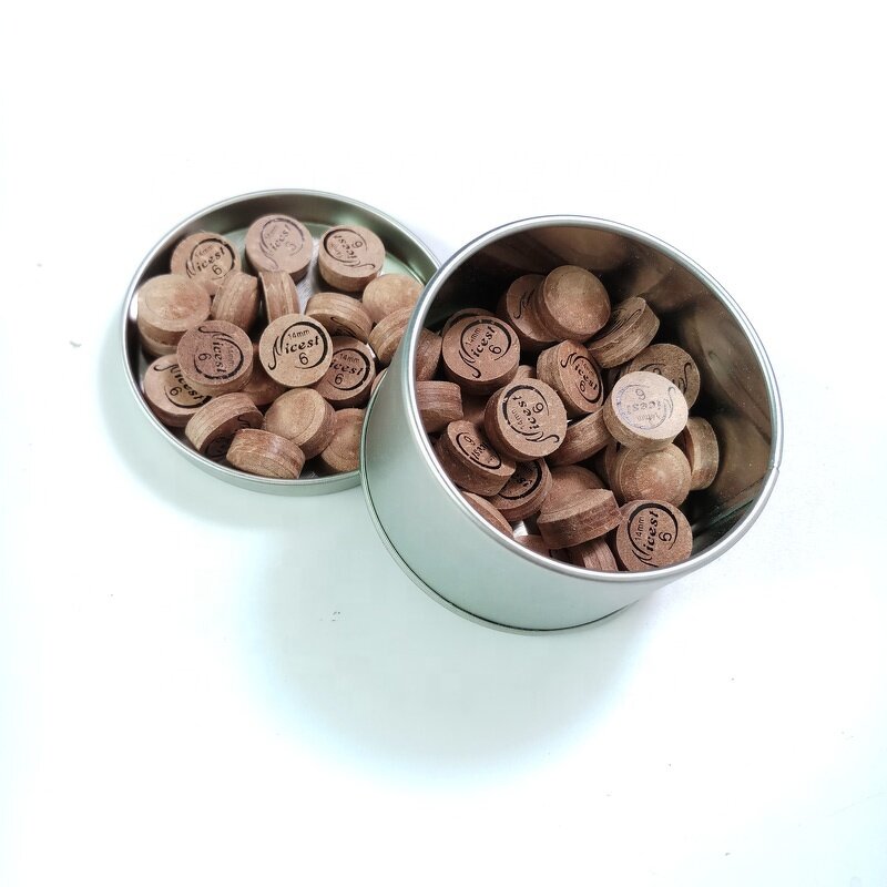 Billiards Cue Tips Manufacturer - 14mm Brown Radian 6L