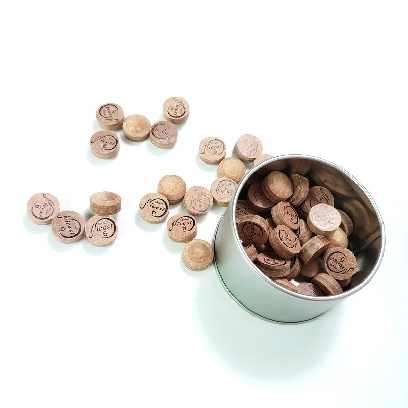 Billiards Cue Tips Manufacturer - 14mm Brown Radian 6L