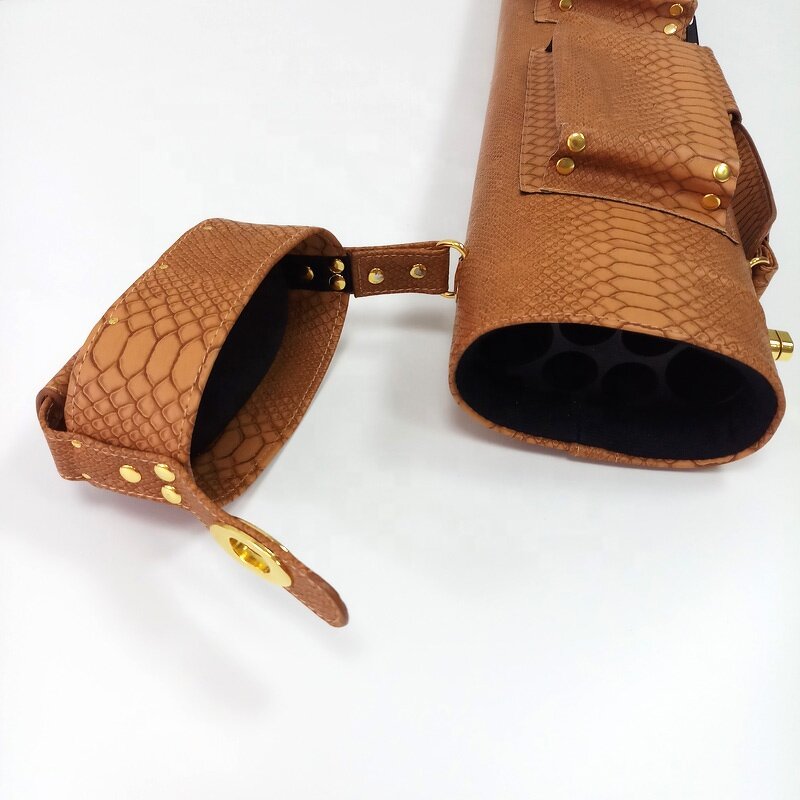 PU Leather Cue Bag Factory - 8 Holes 3B5S Leopard Design