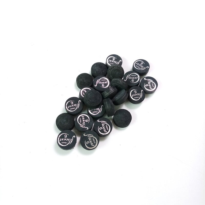 Pool Cue Tips Factory - NICEST 14mm Black 6 Layers