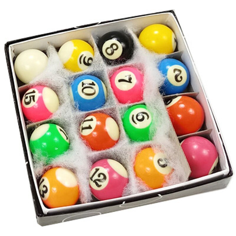 Kids Pool Balls Supplier - 25mm Resin Full Set