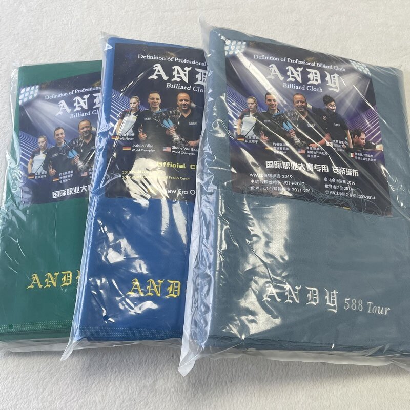 Billiard Table Cloth Factory - Andy 777 Green/Blue Set