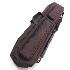 Pool Cue Bag Supplier - Red 5 Holes 1/2 Split Canvas