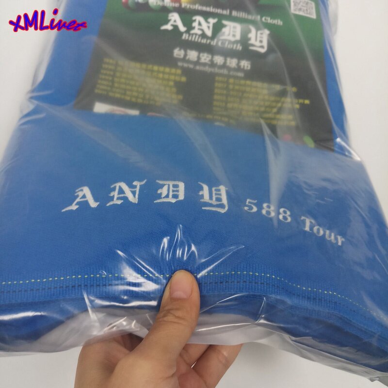 Professional Pool Cloth Factory - Andy 988 9ft Blue/Green