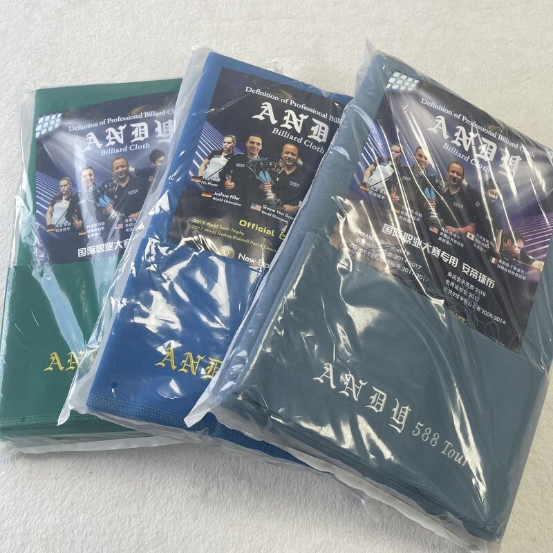 Billiard Table Cloth Factory - Andy 777 Green/Blue Set