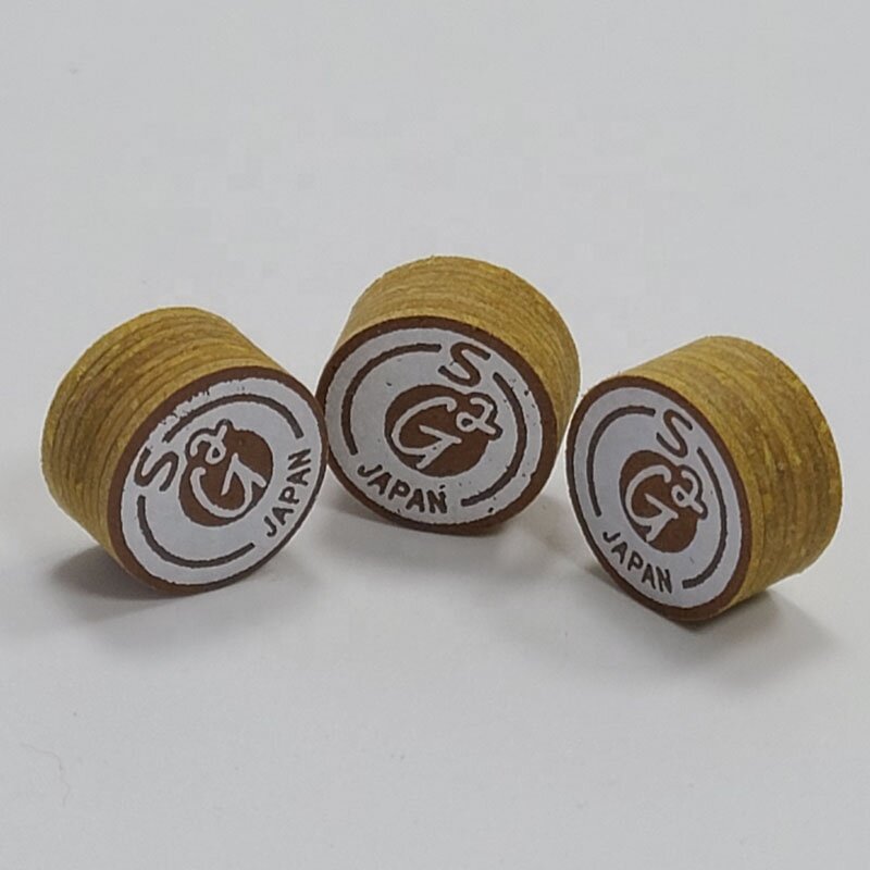 Billiards Cue Tips Factory - 14mm Brown 8L New G2