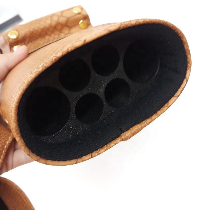 PU Leather Cue Bag Factory - 8 Holes 3B5S Leopard Design