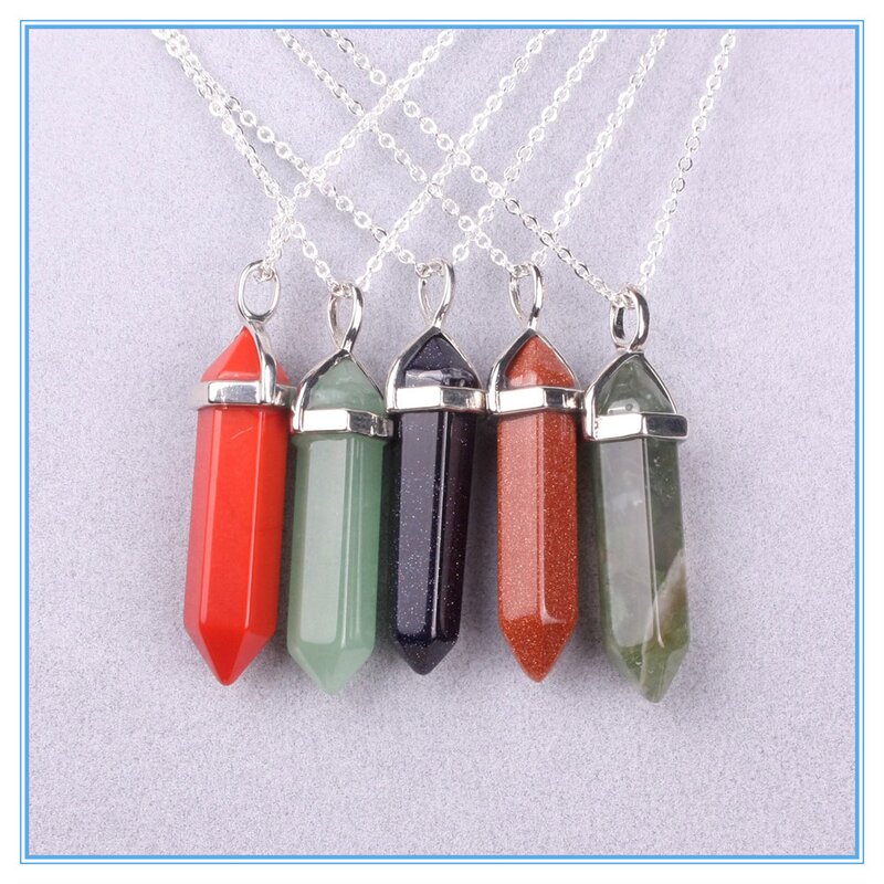 Agate Pendant Manufacturer - OEM Custom Natural Quartz Hexagonal Column