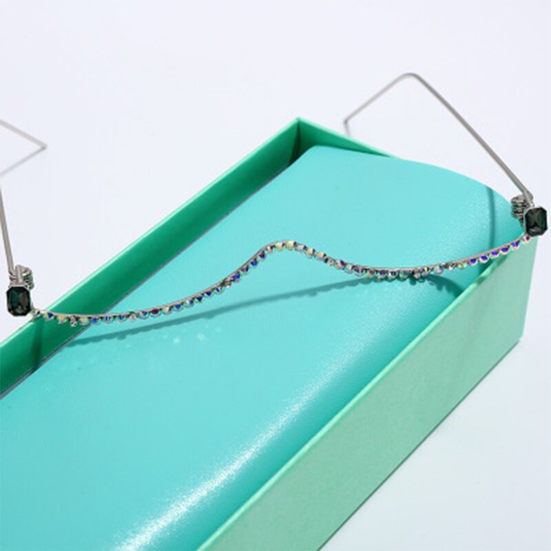 Sunglasses Manufacturer - OEM Custom Metal Chain Eyewear Crystal Frame Luxury