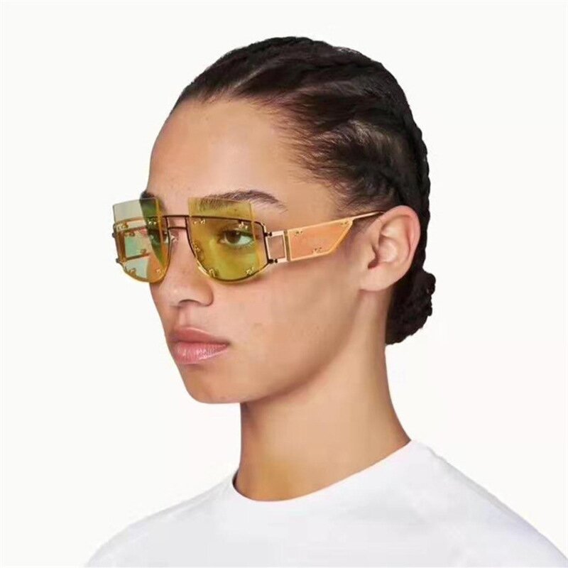 Sunglasses Manufacturer - OEM Custom Fashion Big Square Face Shield Oversized