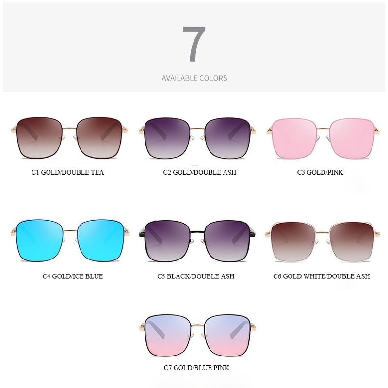 Sunglasses Manufacturer - OEM Custom Gradient Punk Steampunk Style Big Square