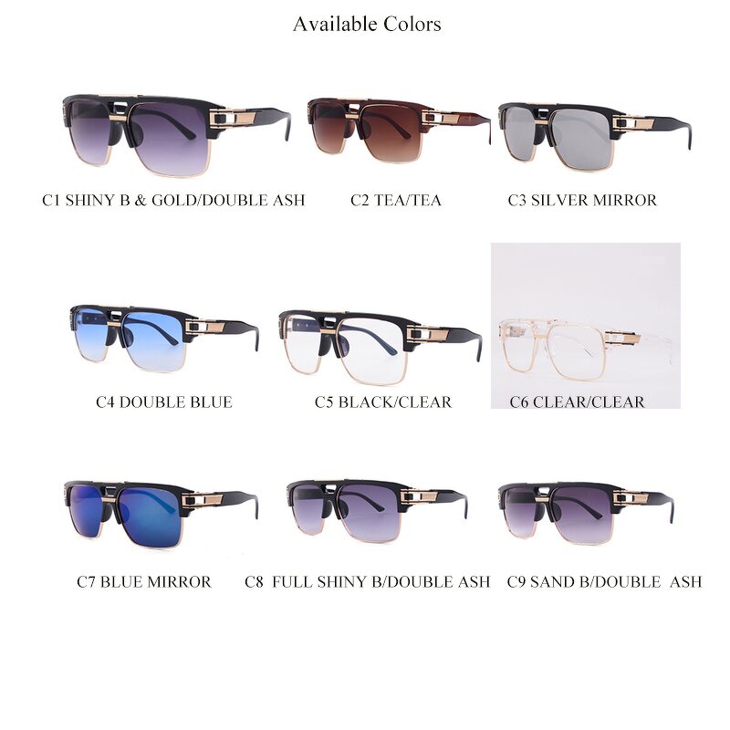 Sunglasses Manufacturer - OEM Custom FRIENDS Gradient Metal Mirror Oversized