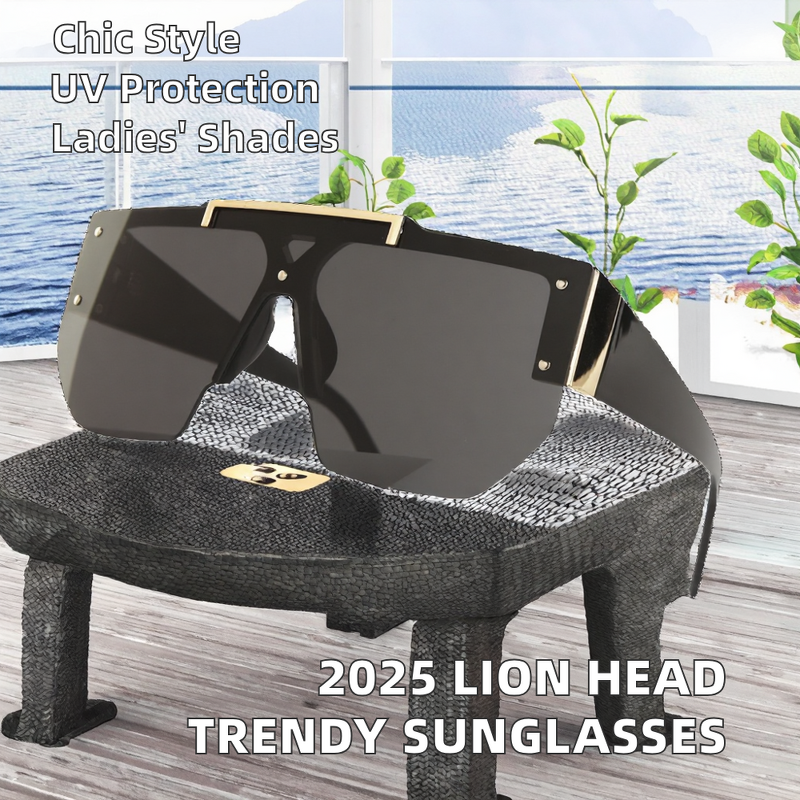 Sunglasses Manufacturer - OEM Custom 2025 New Lion Head Integrated European