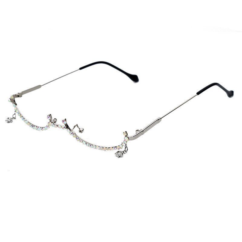 Sunglasses Manufacturer - OEM Custom Fashion Diamond Semi Rimless No Lens
