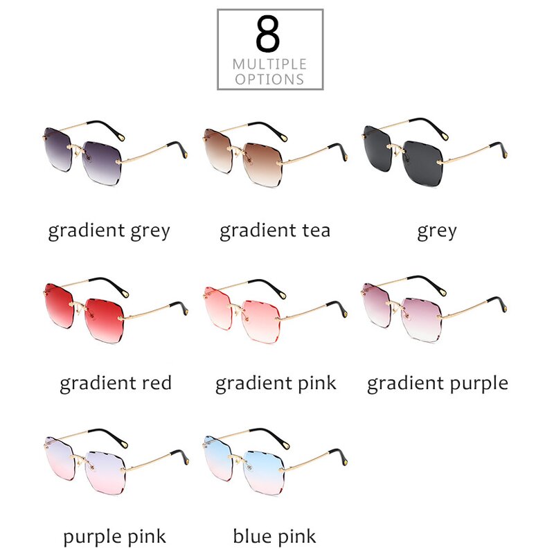 Sunglasses Manufacturer - OEM Custom Fancy Fashion Gradient Metal Big