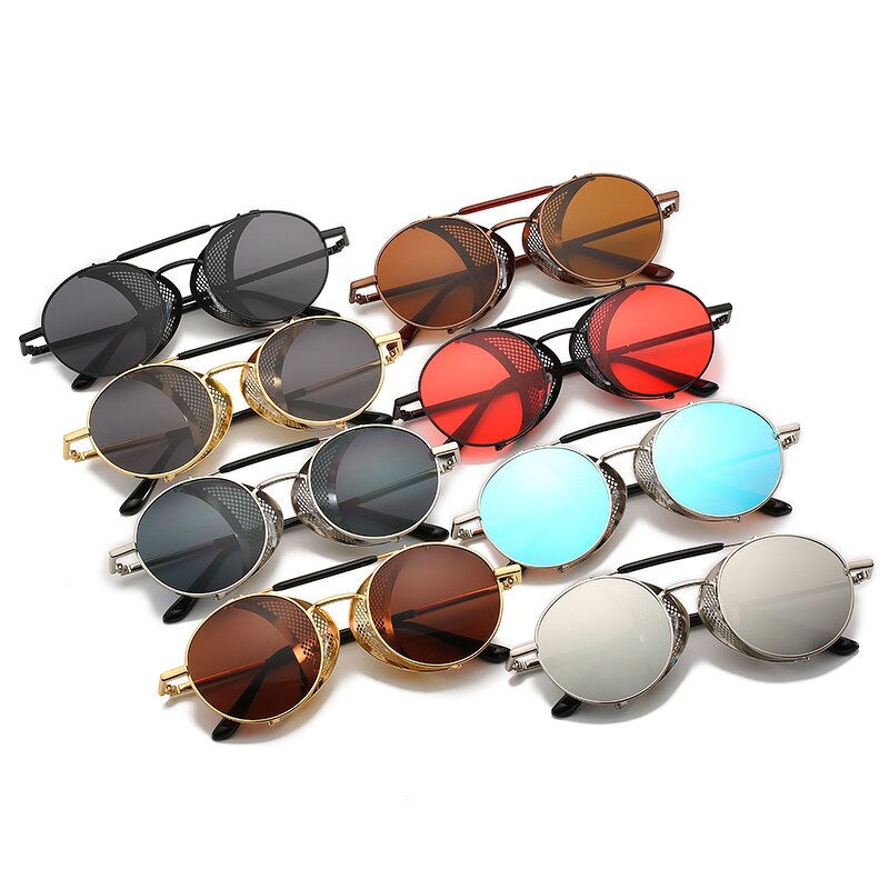 Steampunk Sunglasses Manufacturer - OEM Custom with Metal Cover Wind Proof