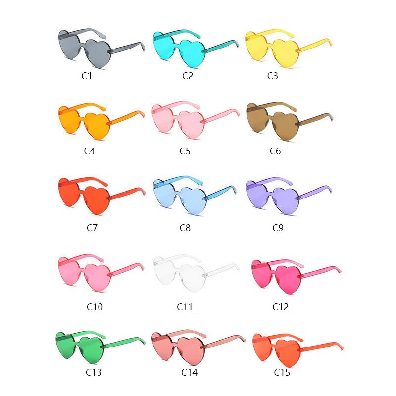 Heart Sunglasses Manufacturer - OEM Custom Fancy Plastic Men Love Shaped