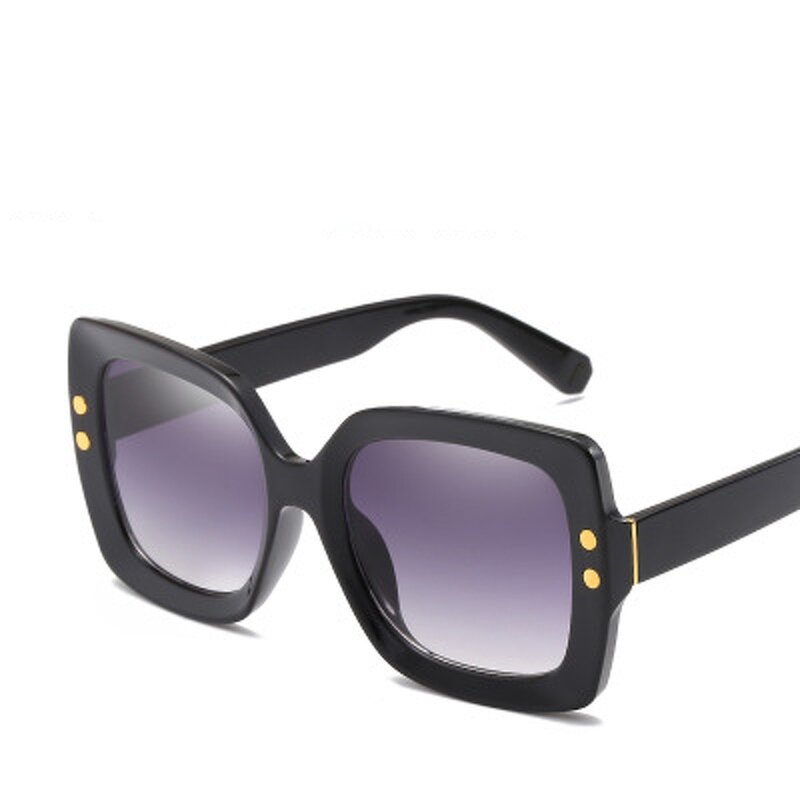 Sunglasses Manufacturer - OEM Custom Women Retro Rivet Transparent Big
