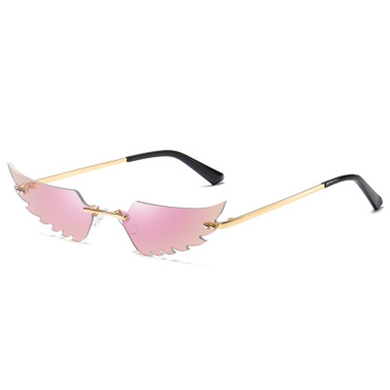 Rimless Sunglasses Manufacturer - OEM Custom 2022 Fashion Angle Wing Newest